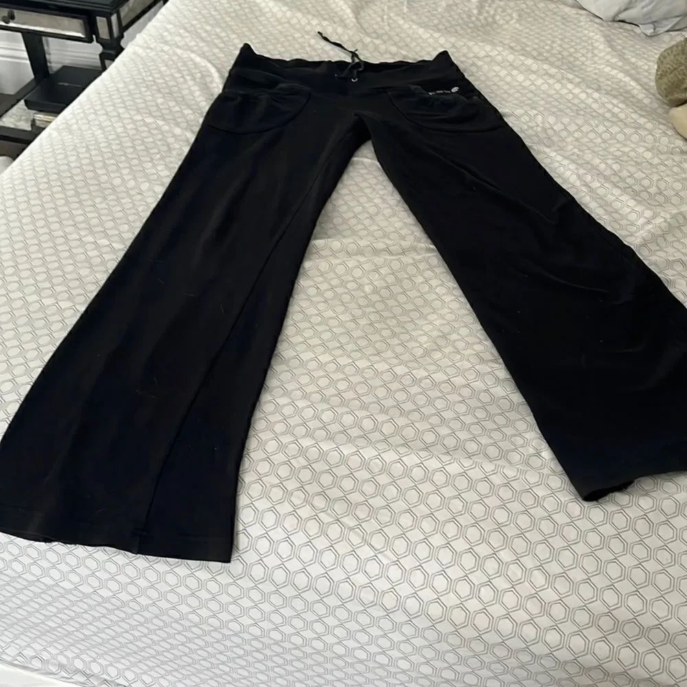 Bebe black flare leg lounging sweatpants